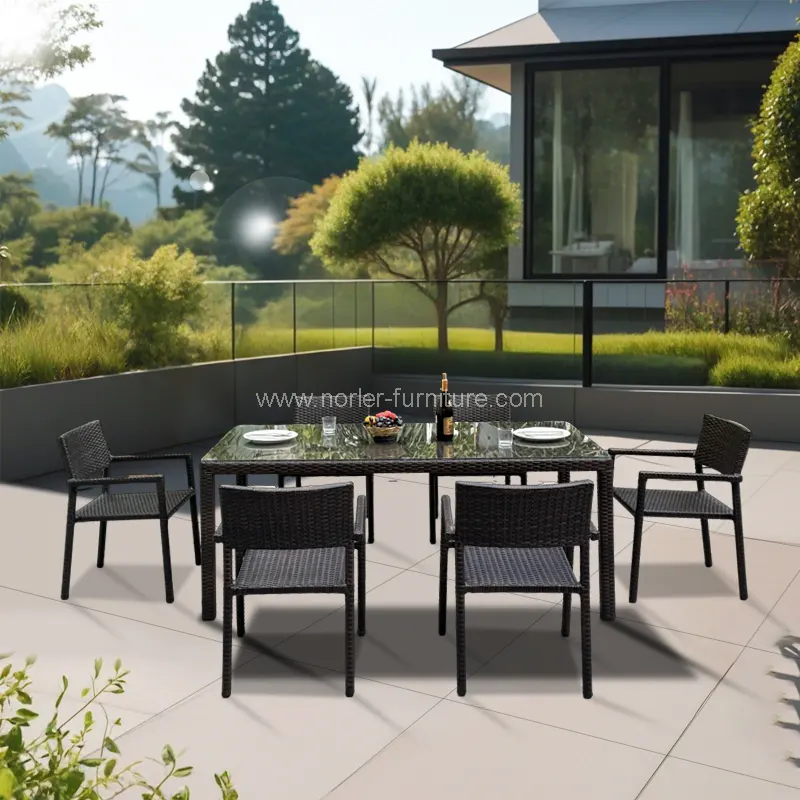 Fráma alúmanaim lasmuigh durable tacar bia rattan rattan