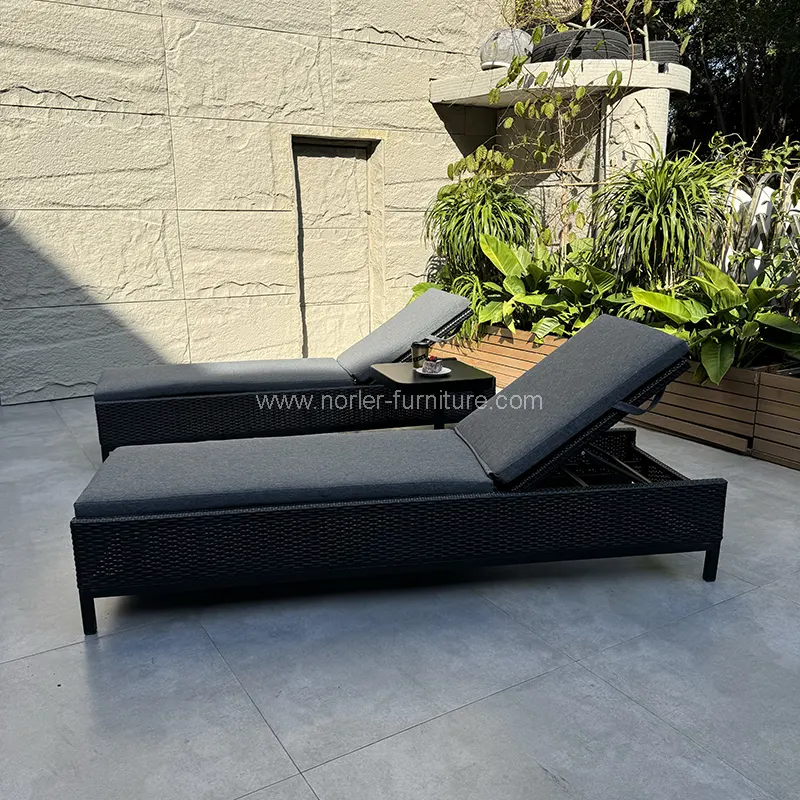 Lounger Sun Rattan Handing Fite is déanaí